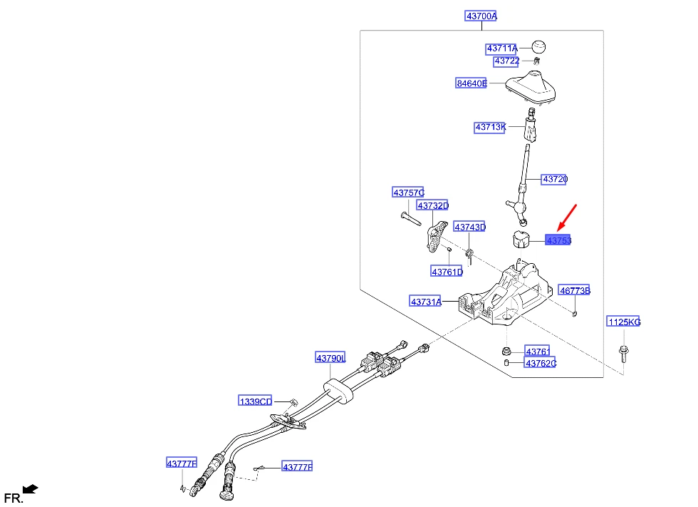 HYUNDAI Gear Shift Lever Bearing Kit