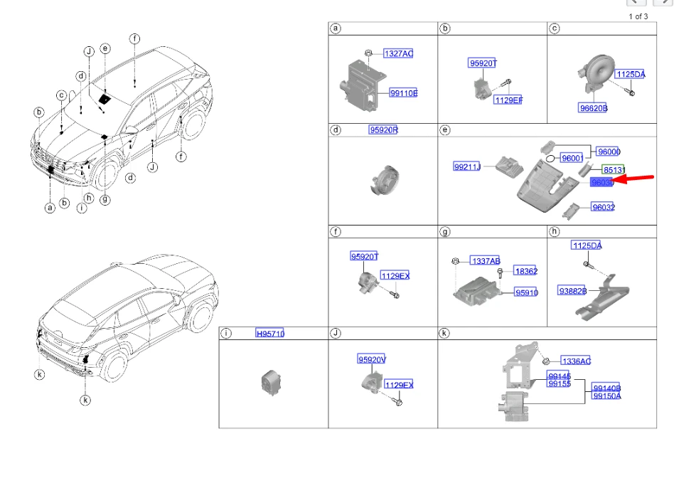 HYUNDAI Rain Multi Sensor Cover Assy