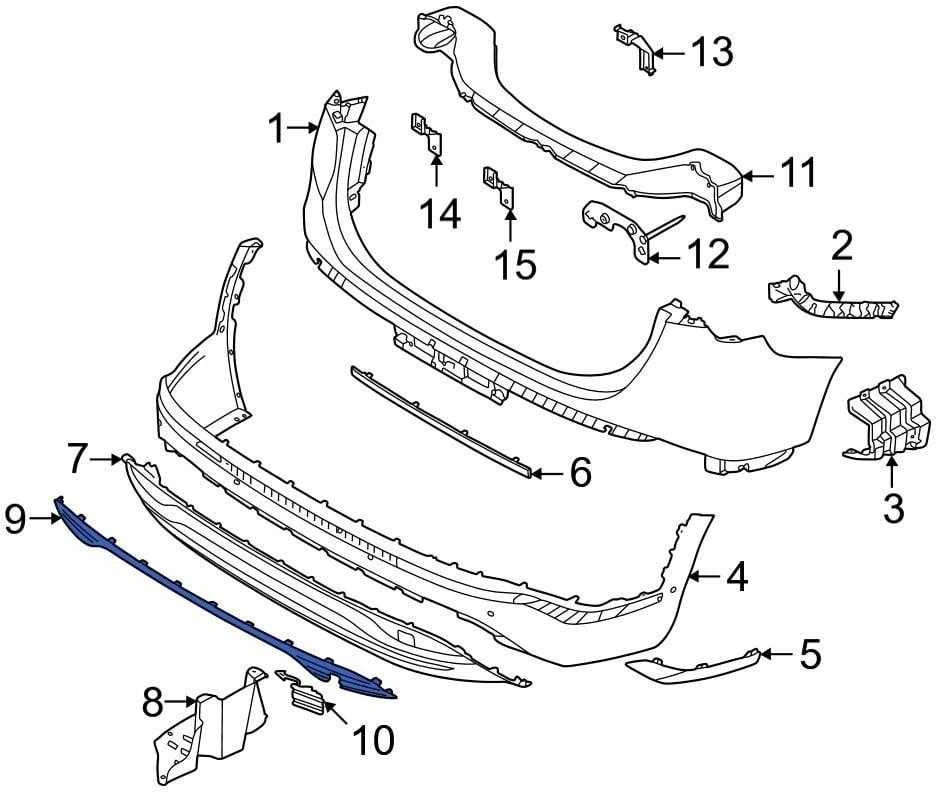 HYUNDAI Rear Lower Bumper Trim Cover