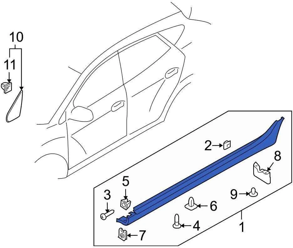 HYUNDAI Right Rocker Panel Guard