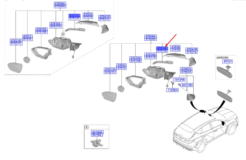 HYUNDAI Side Mirror Signal Lamp