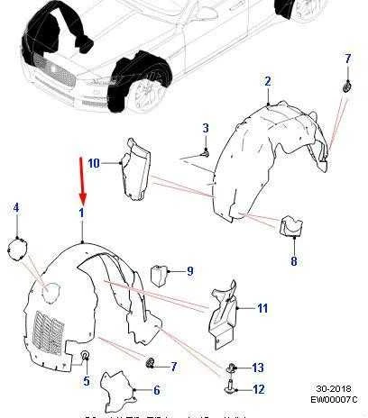 Jaguar Xe X760 Priekinis Lankstuvas Originalus T4N26174