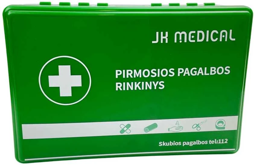 Jk Medical 2023m. Liepos 1d. atnaujintos sudėties Pirmosios pagalbos rinkinys, vaistinėlė