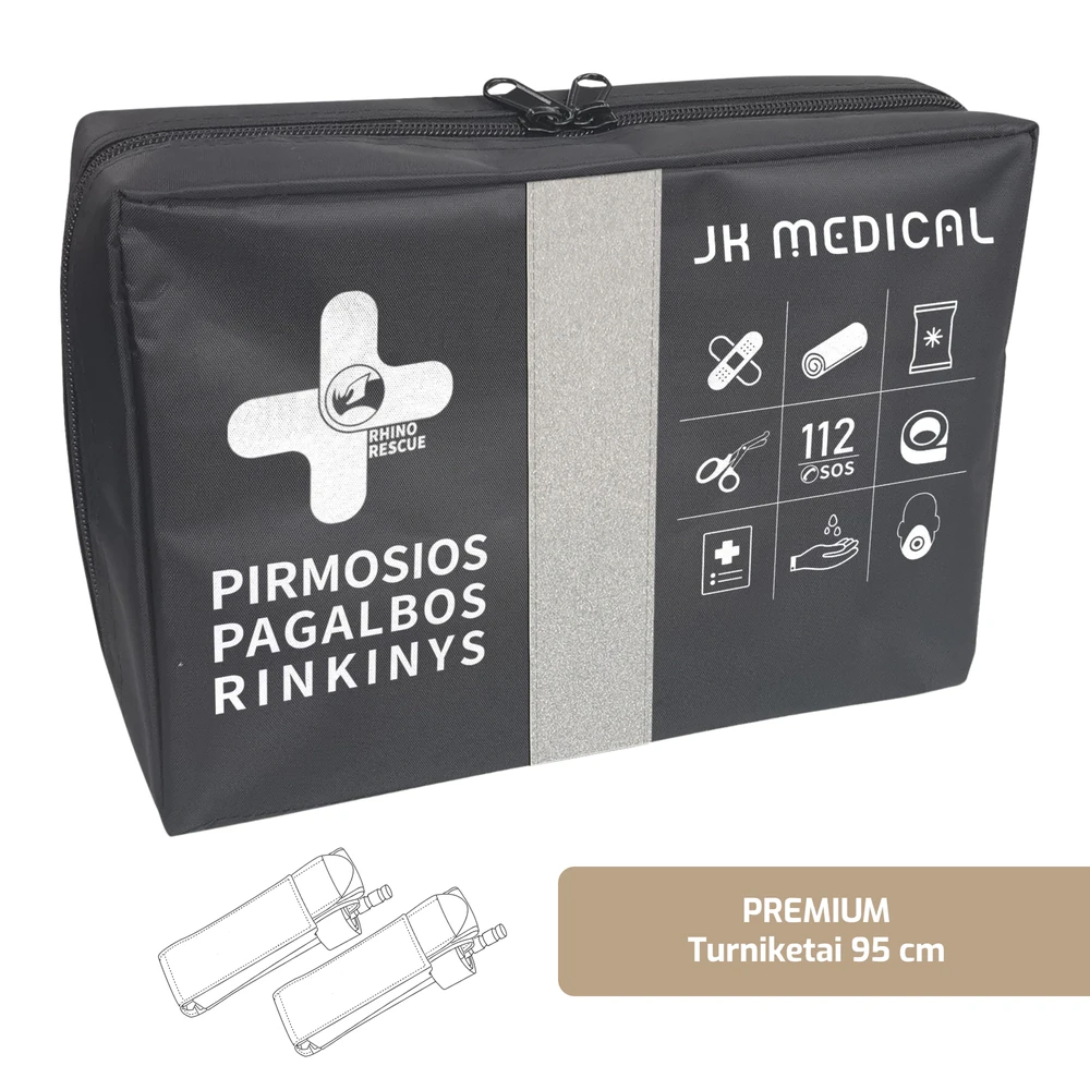 Jk Medical 2023m. Liepos 1d. atnaujintos sudėties Pirmosios pagalbos rinkinys, vaistinėlė 2 vnt.