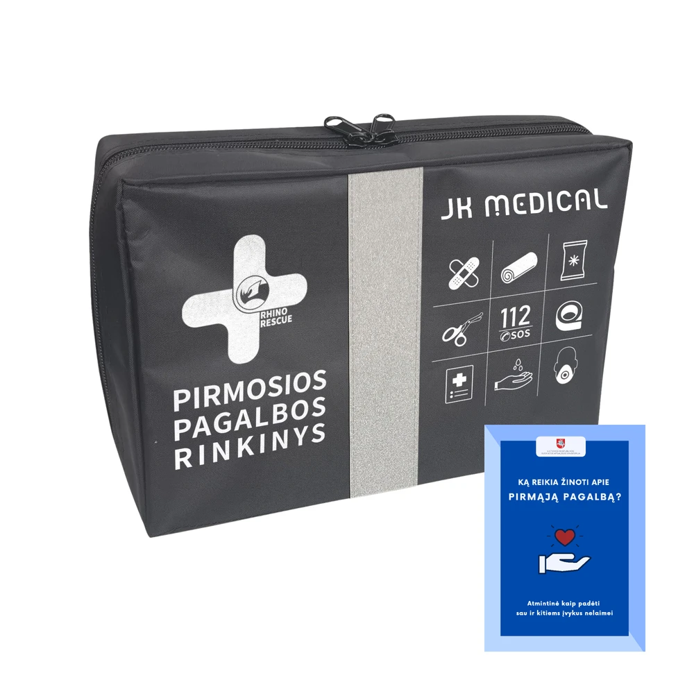Jk Medical 2023m. Liepos 1d. atnaujintos sudėties Pirmosios pagalbos rinkinys, vaistinėlė