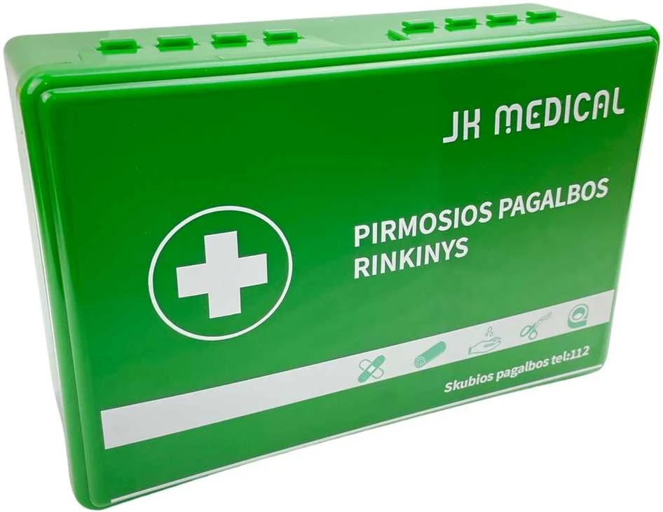 Jk Medical 2023m. Liepos 1d. atnaujintos sudėties Pirmosios pagalbos rinkinys, vaistinėlė