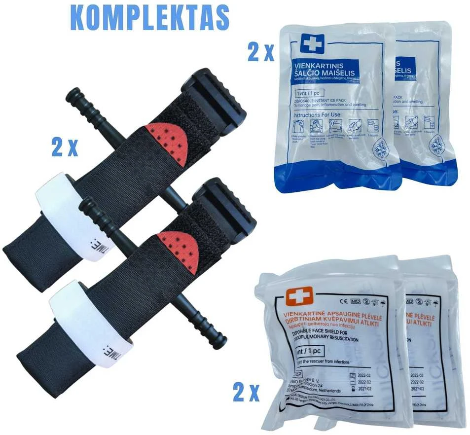 Jk Medical Turniketų rinkinys automobilio pirmosios pagalbos vaistinėlei