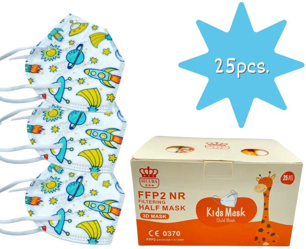 JK MEDICALFFP2 NR children's face masks (respirators), 25 pcs. 8595587134580