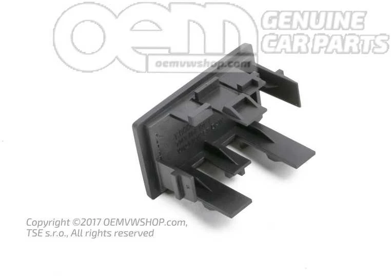 Juoda kepurė VAG Volkswagen Sharan 7M 2001-2010 Originalus 7M3858179C2AQ