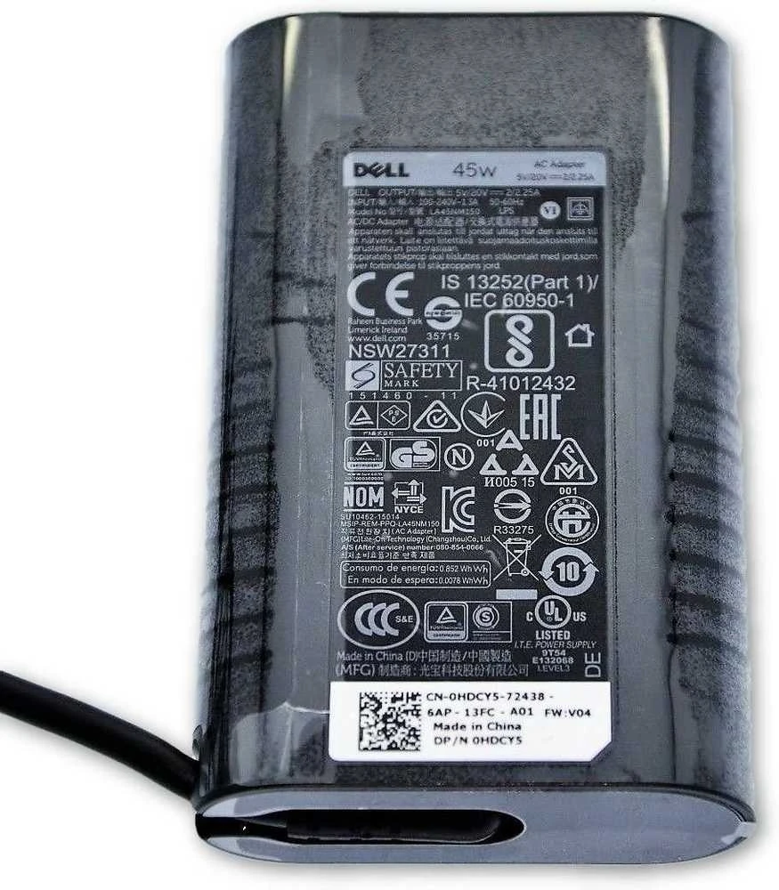Kintamosios srovės adapteris/įkroviklis "Dell" 45W USB-C 0P13YF GENUINE