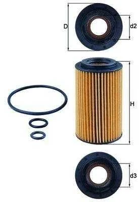 KNECHT Alyvos Filtras BMW X5 E53 7 E65 E66 E67 5 E60 6 E63