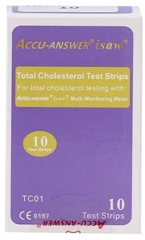 Kraujospūdžio matuoklis Accu Answer iSaw cholesterolio testų juostelės 10 juostelių TC01