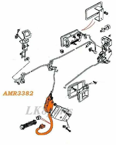 Land Rover Aktuatorius Centrinio Durų Atrakinimo Range Rover Classic 1992 1994 Discovery 1 1989 1998 Originalus AMR3382