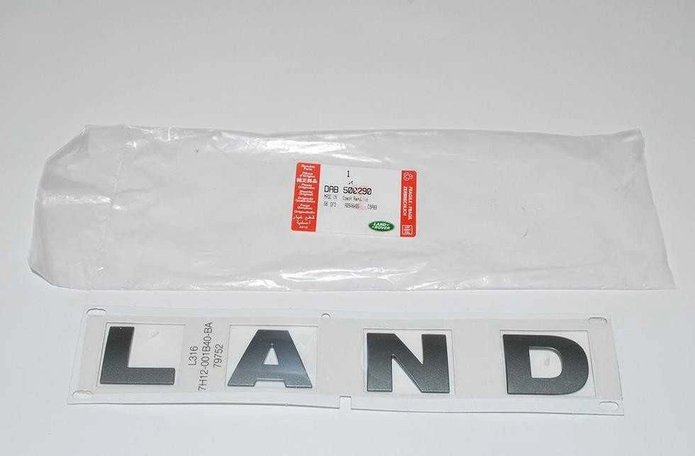 LAND ROVER DEFENDER Kapoto LAND Emblema DAB500290 Naujas Originalus