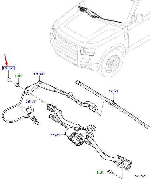 LAND ROVER DEFENDER L663 Priekinio Valytuvo Ramo Dangtelis LR139961 NAUJAS ORIGINALUS