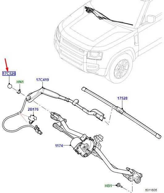 LAND ROVER DEFENDER L663 Priekinio Valytuvo Ramo Dangtelis LR139961 NAUJAS ORIGINALUS