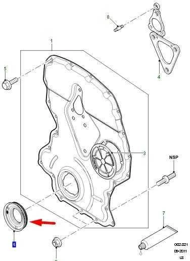 LAND ROVER DEFENDER Priekinis alkūninio veleno sandariklis LR077704 Naujas originalus
