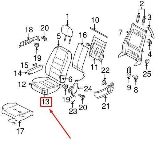 LAND ROVER DISCOVERY 3 L319 Priekinių sėdynių pagalvėlių pagalvėlė originali HGB500032