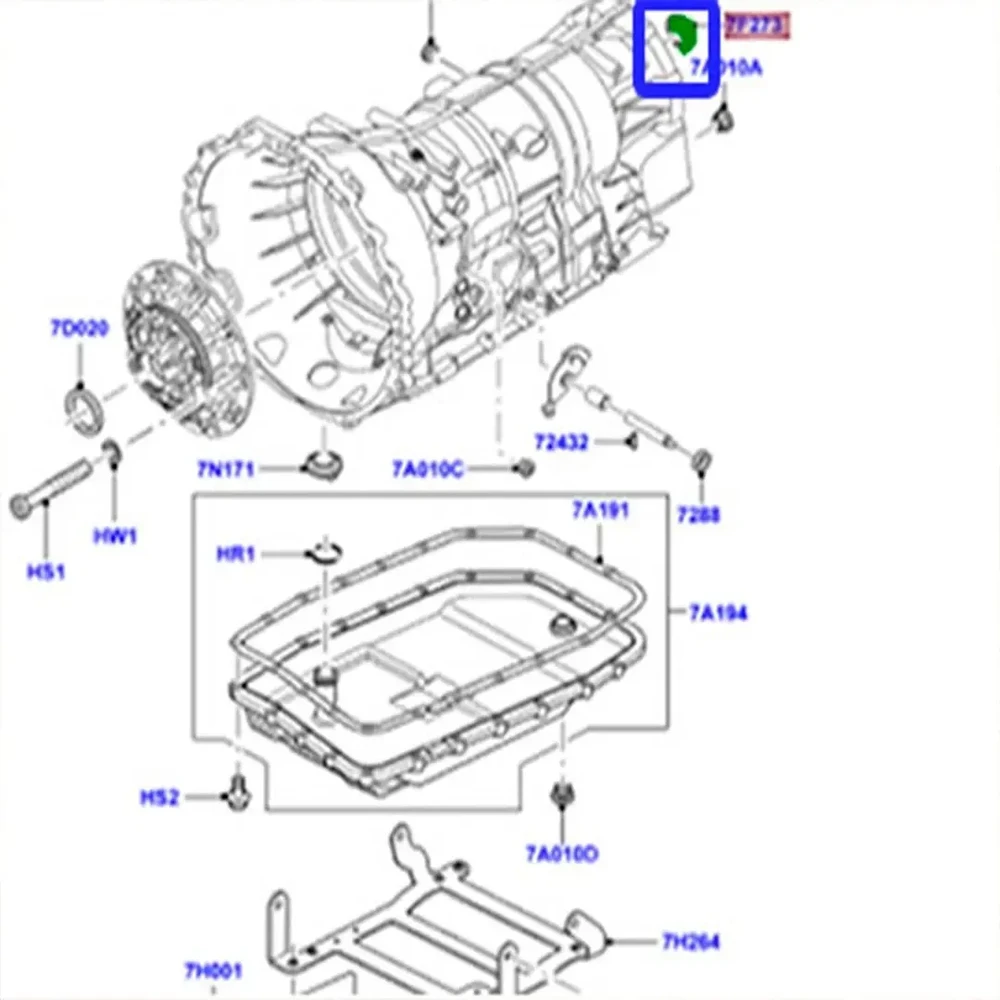 Land Rover Discovery 3 Range Rover L322 Galinis sandariklis Originalus TZB500010