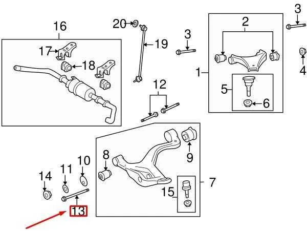 LAND ROVER DISCOVERY 4 L319 Priekinis Apatinis Valdymo Svirties Varžtas RYG000440 NAUJAS ORIGINALUS