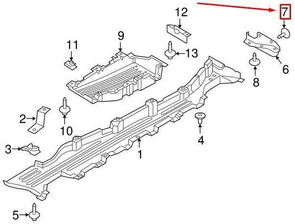 LAND ROVER DISCOVERY 4 L319 Rocker Molding Rivet HYQ100060PUY NAUJA ORIGINALI