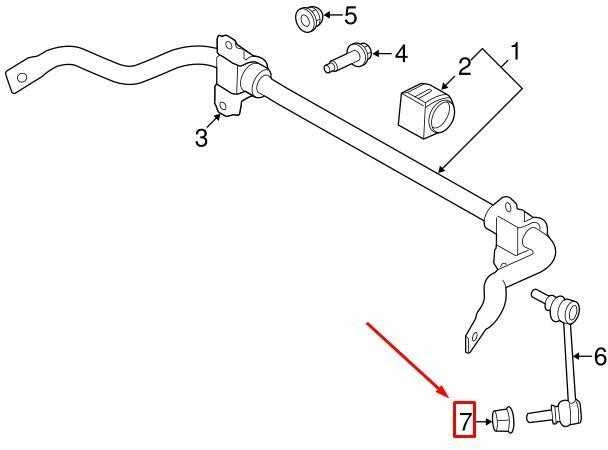 LAND ROVER DISCOVERY 4 L319 Stabilizatoriaus jungties veržlė FY114056 NAUJA ORIGINALI