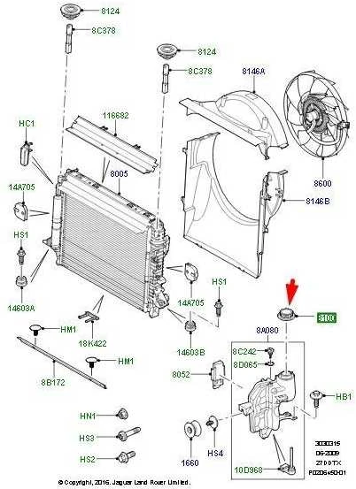 LAND ROVER DISCOVERY IV L319 perpildymo bako dangtelis originalus LR017427