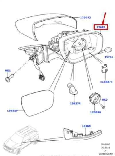 Land Rover Discovery Sport Priekinis Kairysis Spindulys LR072953