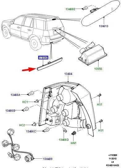 LAND ROVER FREELANDER 2 L359 Galinis Dešinysis Bamperio Atšvaitas LR006348 Naujas Originalus