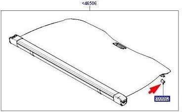 LAND ROVER FREELANDER 2 L359 siuntų lentynos kaiščio fiksatorius originalus LR012846