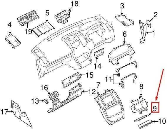 LAND ROVER FREELANDER L359 Instrumentų skydelio guminė kilimėlis LR006389 NAUJAS ORIGINALUS