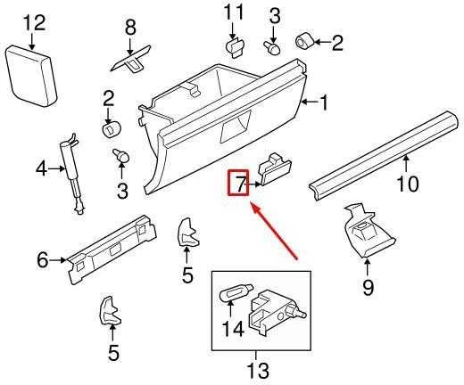 LAND ROVER FREELANDER L359 Pirštinės dėžutės užraktas LR007073 NAUJAS ORIGINALUS