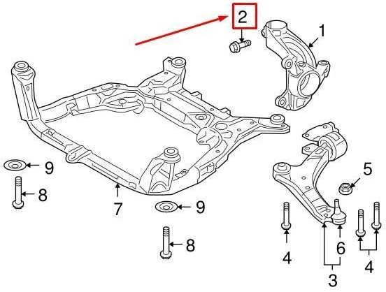 LAND ROVER FREELANDER L359 Priekinis vairo traukės varžtas originalus LR000073
