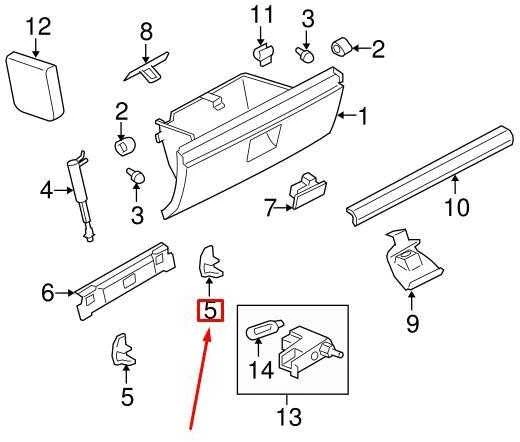 LAND ROVER FREELANDER L359 Priekinių kairės pusės daiktadėžės durelių lankstas originalus LR006064