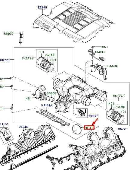 Land Rover Inlet Manifold Gasket Range Rover L322 L405 L494 Originalus LR022931