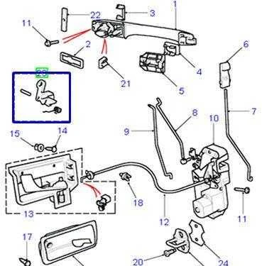 Land Rover Kit Cam Door Lock Range Rover 1994 2001 P38 Originalus STC3063
