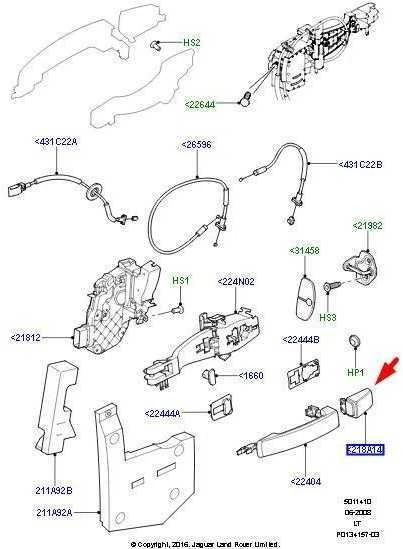 LAND ROVER L15 LR Sport Vairuotojo Pusės Kairės Priekinės Durų Rankenos Dangtelis Tungstenas CXJ500030LEP
