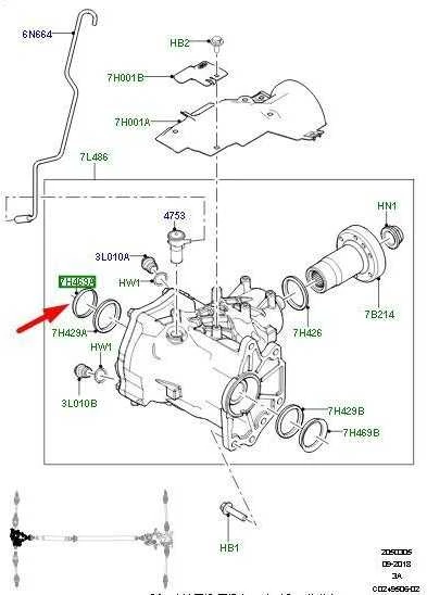 LAND ROVER LR DISCOVERY SPORT L550 Dešinysis varomojo veleno išorinis sandariklis originalus LR001950