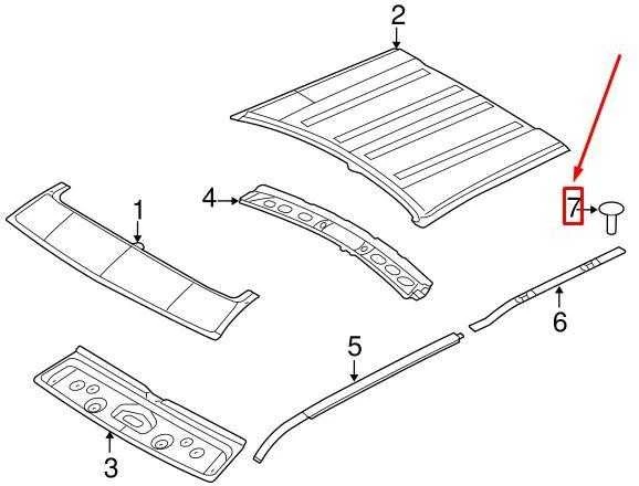 LAND ROVER LR FREELANDER L359 Galinės stogo panelės oro juostos spaustukas LR001651 NAUJAS ORIGINALUS