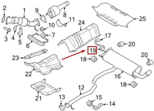 LAND ROVER LR RANGE ROVER EVOQUE L538 galinės išmetimo sistemos pakaba Originali LR004549
