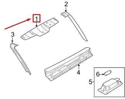 LAND ROVER LR RANGE ROVER L322 Galinės kėlimo durų viršutinė dangtelio plokštė EQT000112NUG NAUJA ORIGINALI