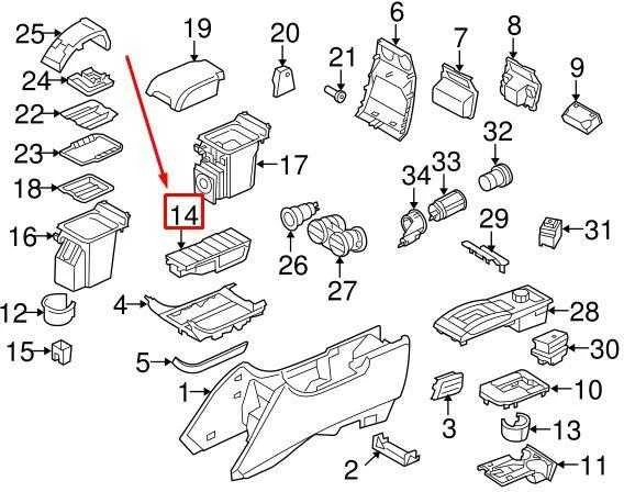 LAND ROVER LR RANGE ROVER SPORT L320 Centrinė peleninė įdėklas FHM500032LEJ NAUJAS ORIGINALUS