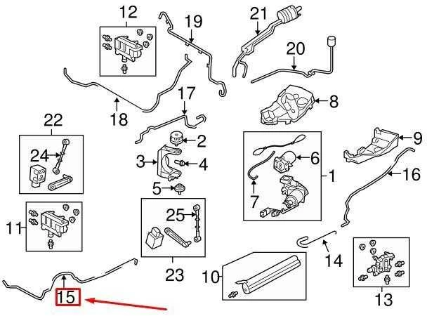 LAND ROVER LR RANGE ROVER SPORT L320 Priekinis Kairysis Oro Kompresoriaus Vamzdis LR014977 NAUJAS ORIGINALUS