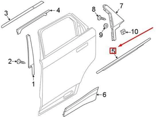 LAND ROVER LR RANGE ROVER VELAR L560 Galinės Dešinės Durų Juostos Apdaila LR111474 NAUJA ORIGINALI