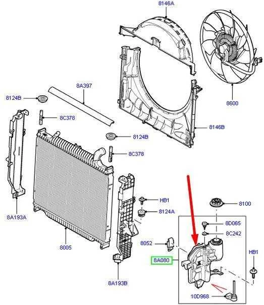 Land Rover LR3 LR4 Range Rover Sport 05-13 Išplėtimo bakas Eurospare LR020367