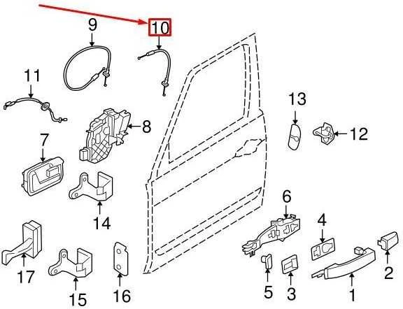 Land Rover Lr3 Range Sport 05-09 Durų Kabelis Originalus FQZ500310