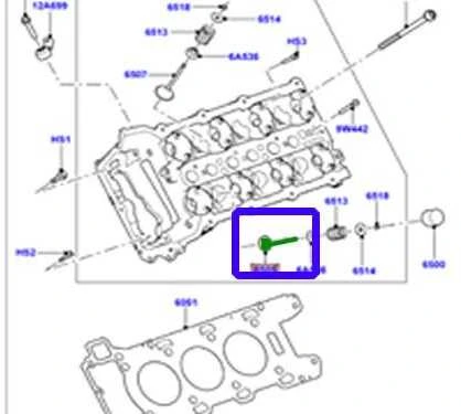 Land Rover LR4 Range Rover Sport Išmetimo Vožtuvas Originalus LR054852