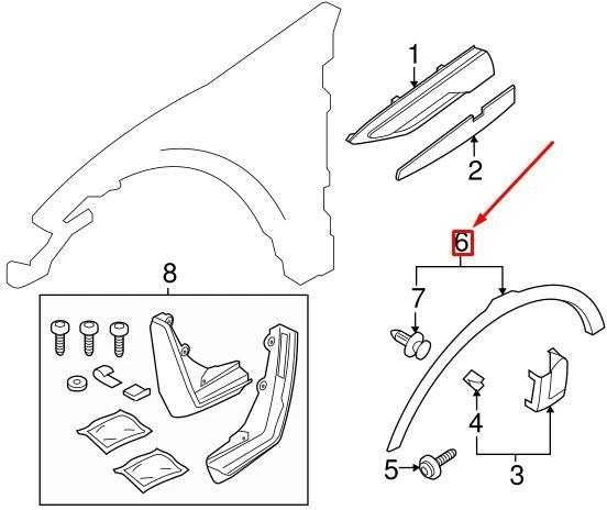 LAND ROVER OEM LR RANGE ROVER EVOQUE L538 PRIEKINIŲ KAIRĖS PUSĖS RATŲ ARKOS APDAILA LR044280 ORIGINALI