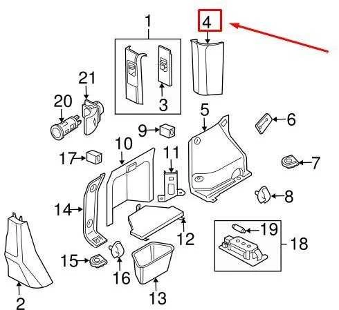 LAND ROVER OEM LR RANGE ROVER L322 GALINĖ KAIRĖS KŪNO D-PILARO APDAILA EMS500071NUG ORIGINALI