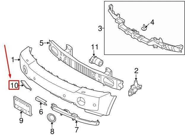 LAND ROVER OEM LR RANGE ROVER L322 PRIEKINIS BAMPEKLO DEŠINIS ORA INLETO GROTELĖ DXB500380PUY ORIGINALUS